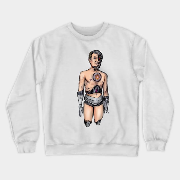 Mark Zuckerberg robot Crewneck Sweatshirt by matan kohn